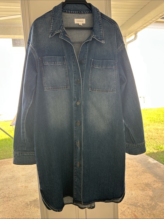 Evereve Dresses & Skirts - Evereve Dark Blue Denim Shirt Dress